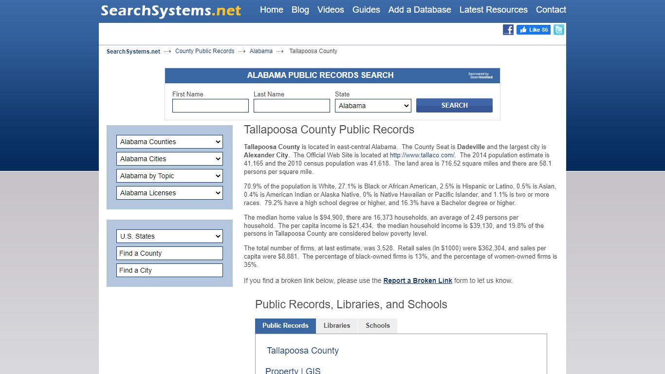 Tallapoosa County Criminal and Public Records