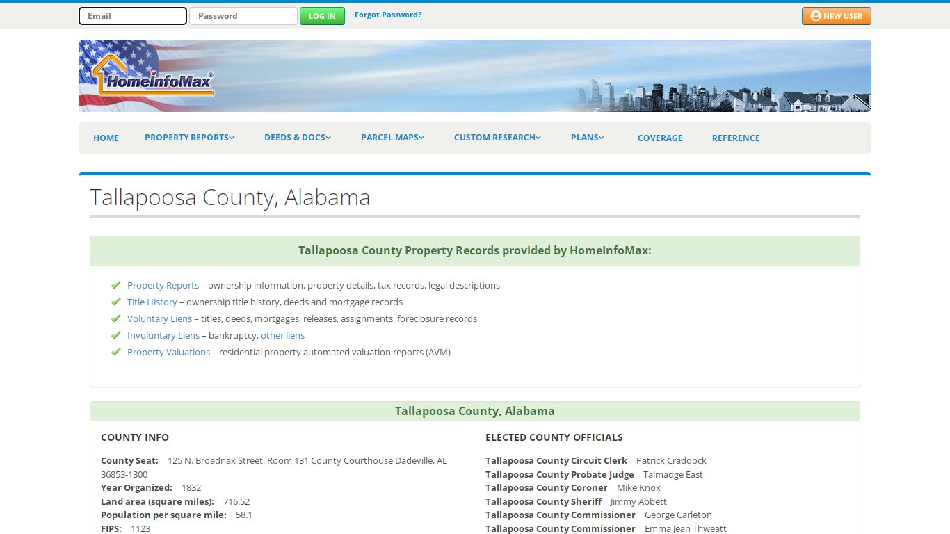 Tallapoosa County, Alabama Property Records & Public ...