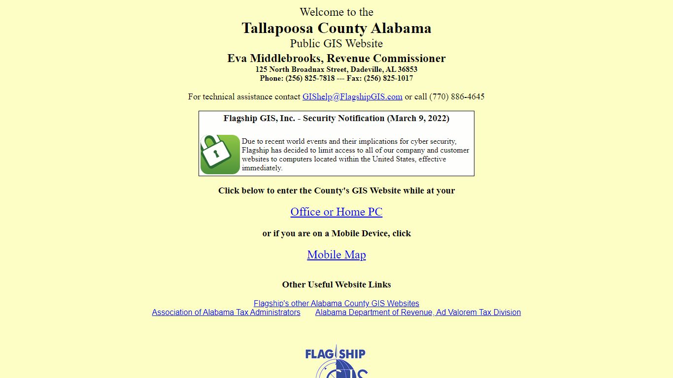 Tallapoosa Public GIS Index